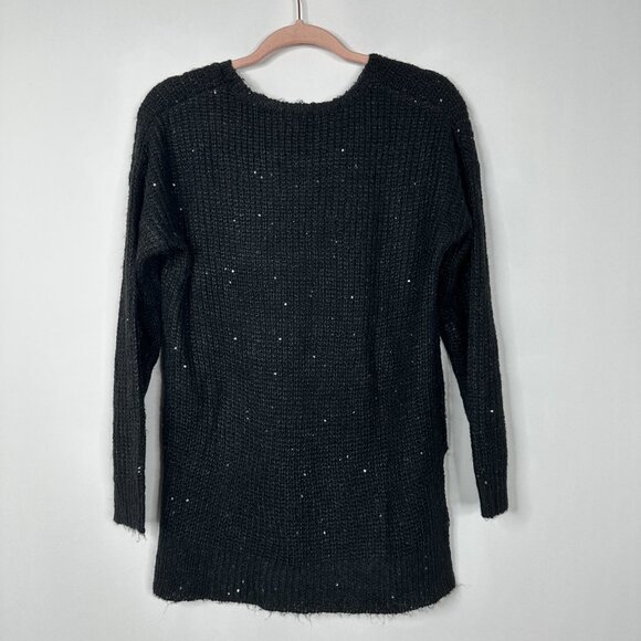 2/$24 Atmosphere Crew Neck Sweater Long Sleeve Black 8 #A0435 TRB3 - Picture 3 of 7